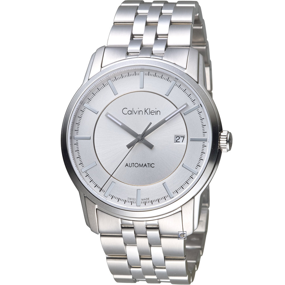  Shop Authentic Calvin Klein Infinity Automatic Silver Dial Silver Steel Strap Watch for Men - K5S34146 - Luxxuri