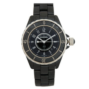  Shop Authentic Chanel J12 Quartz Ceramic Black Dial Black Steel Strap Watch for Women - J12 H0682 - Luxxuri