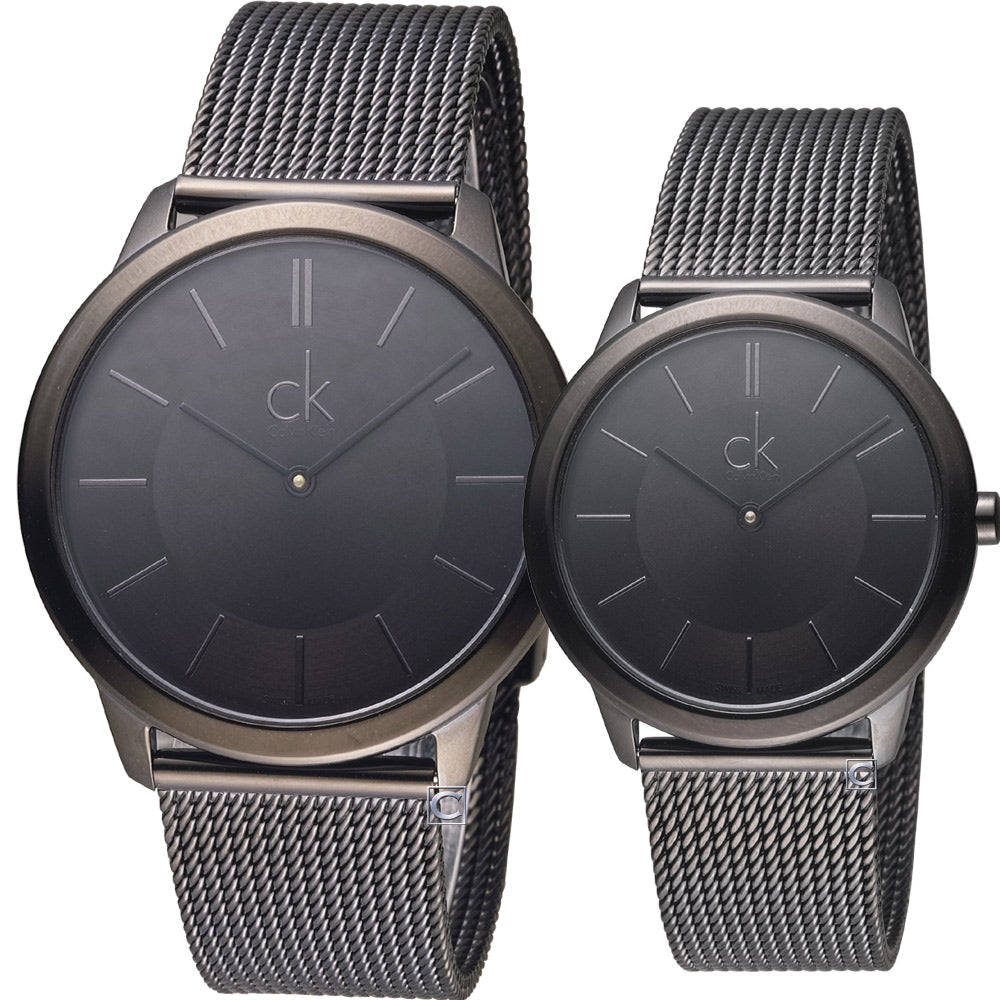  Shop Authentic Calvin Klein Minimal Black Dial Black Mesh Bracelet Watch for Men - K3M224B1 - Luxxuri