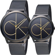  Shop Authentic Calvin Klein Minimal Black Dial Black Mesh Bracelet Watch for Men - K3M214X1 - Luxxuri