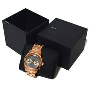  Shop Authentic Marc Jacobs Blade Chronograph Brown Dial Rose Gold Steel Strap Watch for Women - MBM3308 - Luxxuri