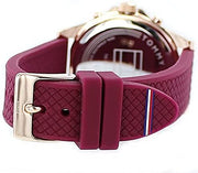  Shop Authentic Tommy Hilfiger Haven Quartz White Dial Red Rubber Strap Watch For Women - 1782200 - Luxxuri