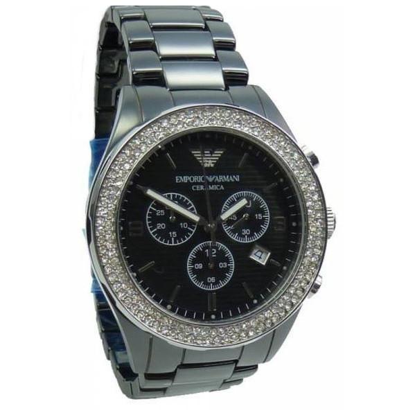  Shop Authentic Emporio Armani Ceramica Black Dial Black Ceramic Strap Watch For Men - AR1455 - Luxxuri