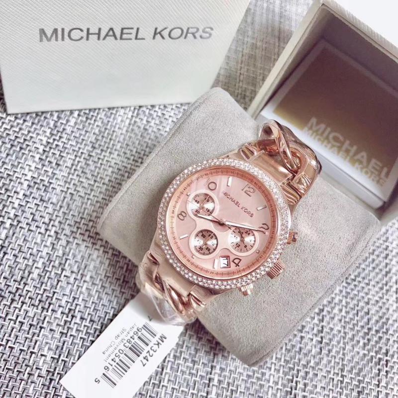  Shop Authentic Michael Kors Runway Rose Gold Dial Rose Gold Steel Strap Watch for Women - MK3247 - Luxxuri