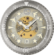  Shop Authentic Gucci Dive Automatic Transparent Dial White Rubber Strap Watch For Men - YA136343 - Luxxuri
