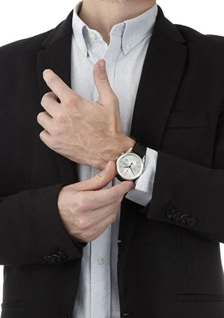  Shop Authentic Hugo Boss Jet Silver Dial Black Leather Strap Watch for Men - 1513282 - Luxxuri