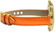  Shop Authentic Michael Kors Runway Quartz Gold Dial Orange Leather Strap Watch For Women - MK2275 - Luxxuri