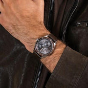  Shop Authentic Tommy Hilfiger Austin Grey Dial Brown Leather Strap Watch for Men - 1791637 - Luxxuri