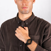  Shop Authentic Fossil Neutra Automatic Skeleton Black Dial Black Steel Strap Watch for Men - ME3183 - Luxxuri