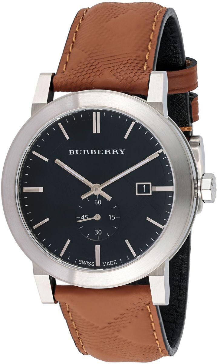  Shop Authentic Burberry The City Black Dial Brown Leather Strap Watch for Men - BU9905 - Luxxuri