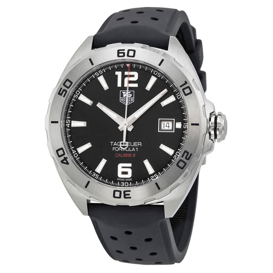  Shop Authentic Tag Heuer Formula 1 Automatic Black Dial Black Rubber Strap Watch for Men - WAZ2113.FT8023 - Luxxuri