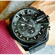 Shop Authentic Diesel Mega Chief Chronograph Black Steel Strap Watch For Men - DZ4283 - Luxxuri