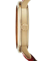 Shop Authentic Burberry The City Gold Dial Orange Leather Strap Watch for Women - BU9017 - Luxxuri