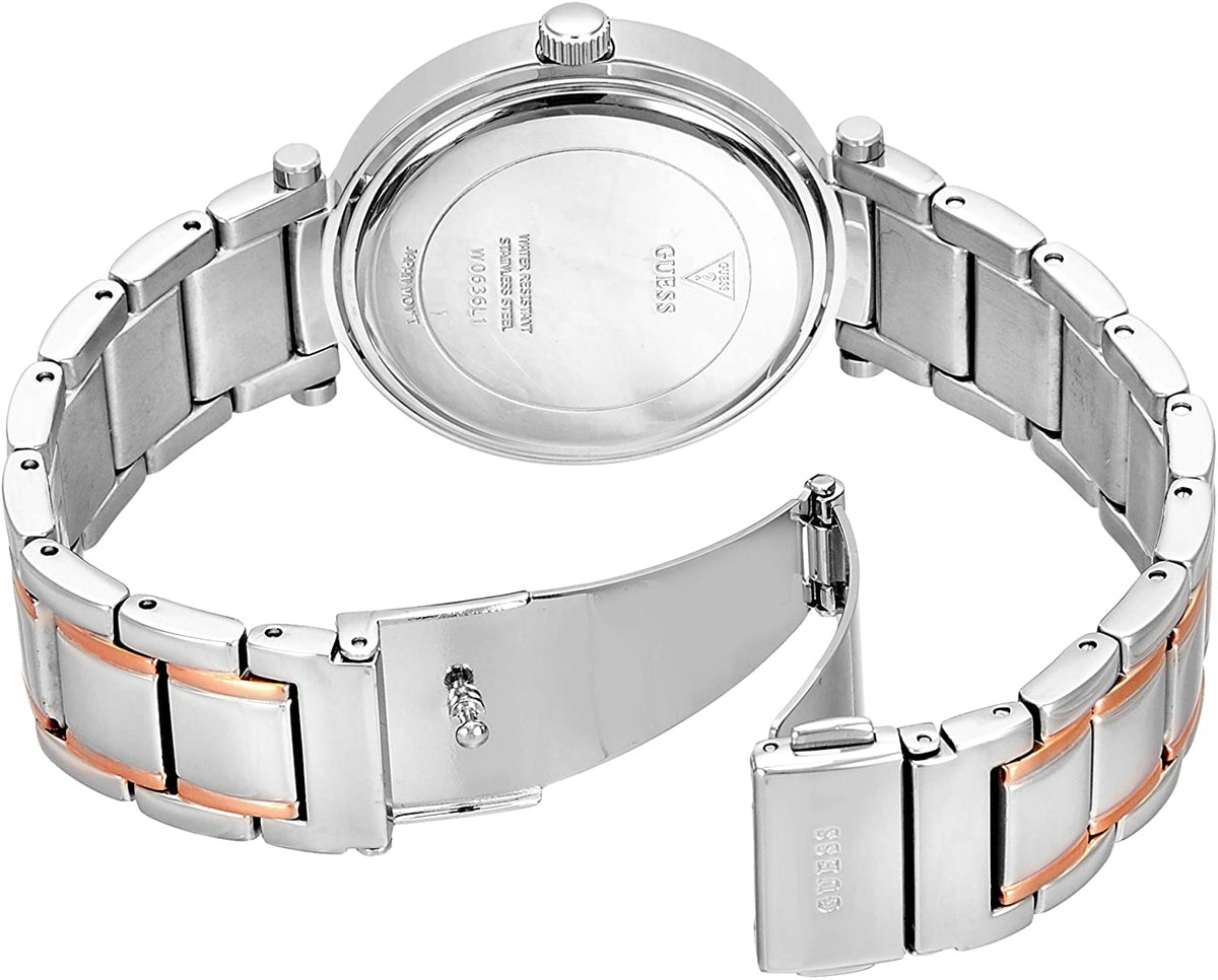  Shop Authentic Guess Park Ave Silver Dial Two Tone Steel Strap Watch for Women - W0636L1 - Luxxuri