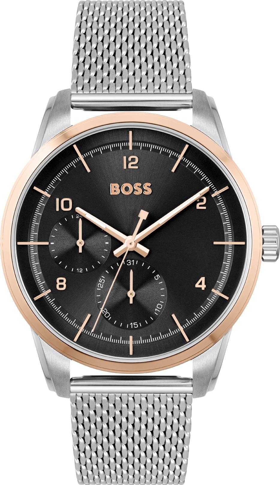  Shop Authentic Hugo Boss Sophio Black Dial Silver Mesh Bracelet Watch for Men -1513961 - Luxxuri