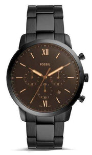  Shop Authentic Fossil Neutra Chronograph Black Dial Black Steel Strap Watch for Men - FS5525 - Luxxuri