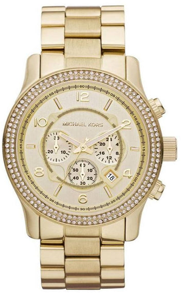  Shop Authentic Michael Kors Runway Gold Dial Gold Steel Strap Watch for Women - MK5575 - Luxxuri
