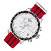  Shop Authentic Tissot Quickster Chronograph NBA Chicago Bulls White Dial Red NATO Strap Watch For Men - T095.417.17.037.04 - Luxxuri