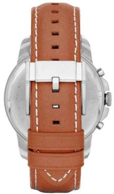  Shop Authentic Fossil Grant Chronograph Blue Dial Brown Leather Strap Watch for Men - FS5184 - Luxxuri