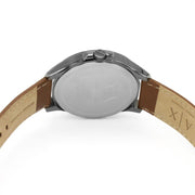  Shop Authentic Armani Exchange Hampton Chronograph Grey Dial Brown Leather Strap Watch For Men - AX2414 - Luxxuri