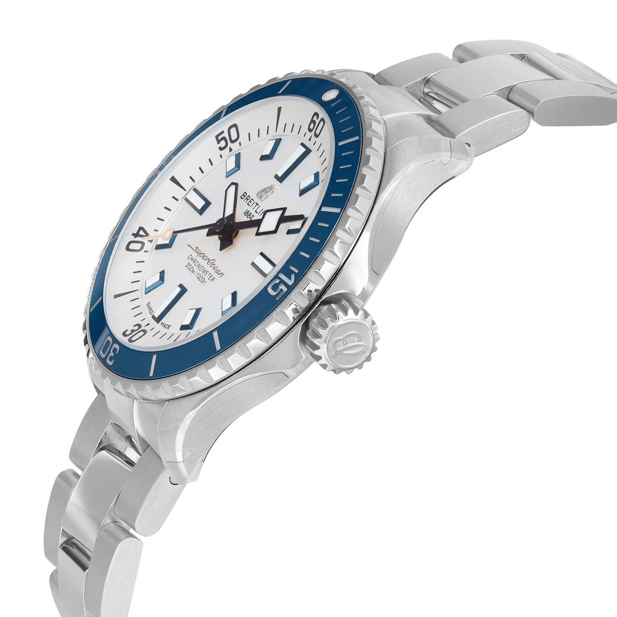  Shop Authentic Breitling Superocean Automatic 42 White Dial Green Silver Steel Strap Watch for Men - A17375E71G1A1 - Luxxuri