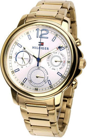  Shop Authentic Tommy Hilfiger Claudia White Dial Gold Steel Strap Watch for Women - 1781742 - Luxxuri