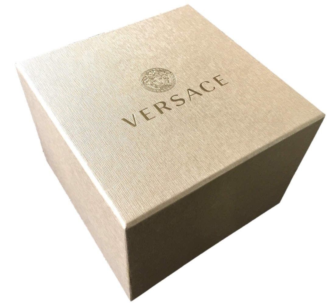  Shop Authentic Versace V Circle Quartz White Dial Brown Leather Strap Watch For Women - VBP08017 - Luxxuri