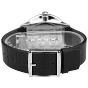  Shop Authentic Calvin Klein Accent Black Dial Black Leather Strap Watch for Men - K2Y2X1CU - Luxxuri