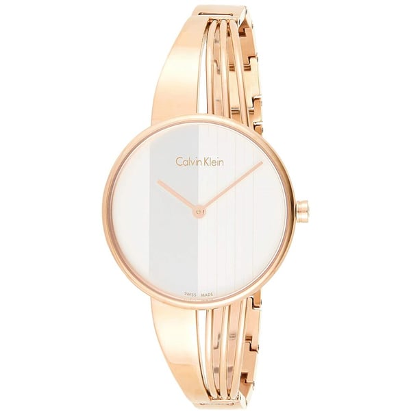  Shop Authentic Calvin Klein Drift White Dial Rose Gold Steel Strap Watch for Women - K6S2N616 - Luxxuri