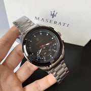  Shop Authentic Maserati Traguardo Analog Black Dial Stainless Steel Watch For Men - R8873612015 - Luxxuri