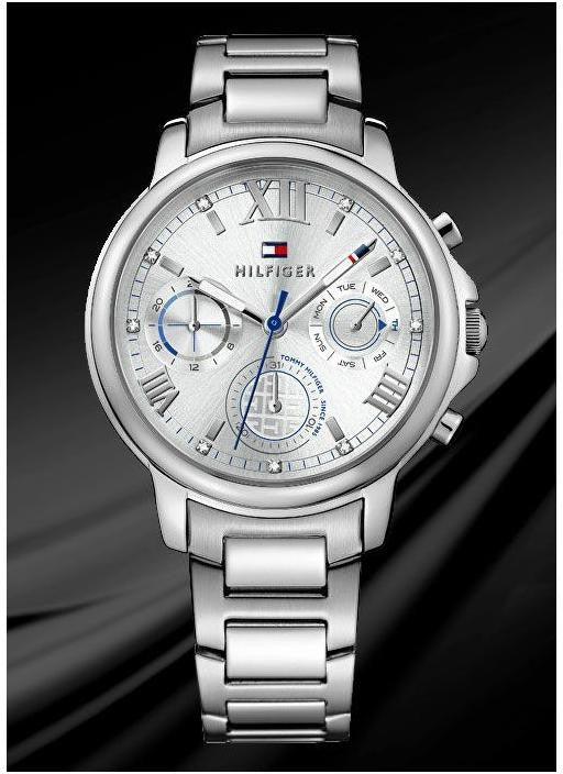  Shop Authentic Tommy Hilfiger Claudia Silver Dial Silver Steel Strap Watch for Women - 1781741 - Luxxuri