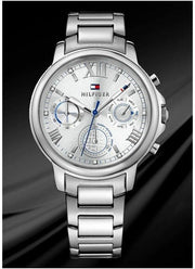  Shop Authentic Tommy Hilfiger Claudia Silver Dial Silver Steel Strap Watch for Women - 1781741 - Luxxuri
