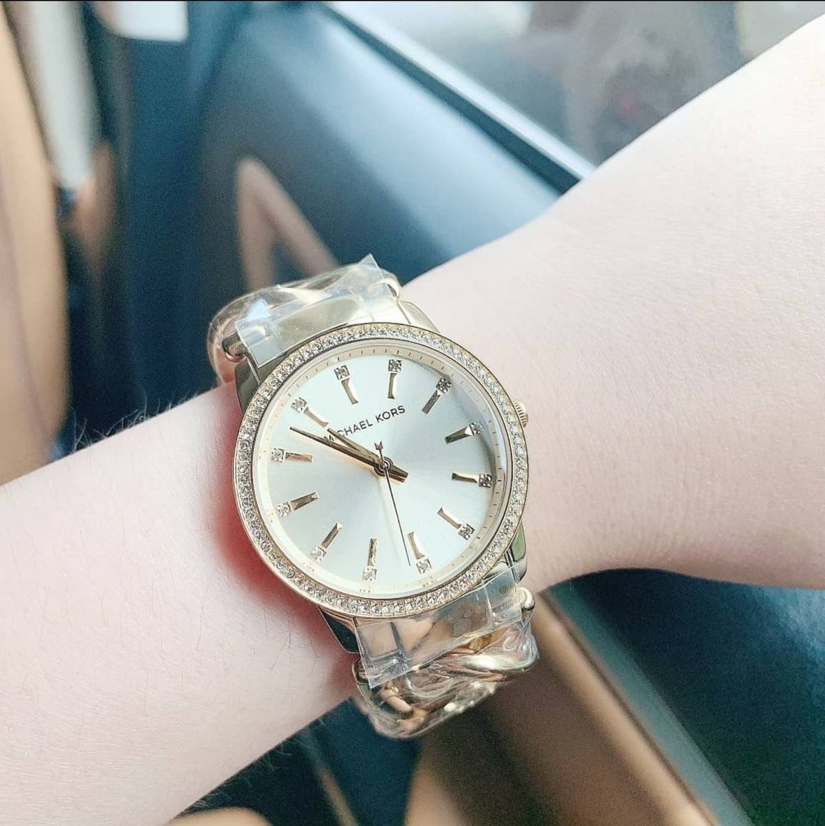  Shop Authentic Michael Kors Nini Three Hand Gold Dial Gold Steel Strap Watch For Women - MK3235 - Luxxuri