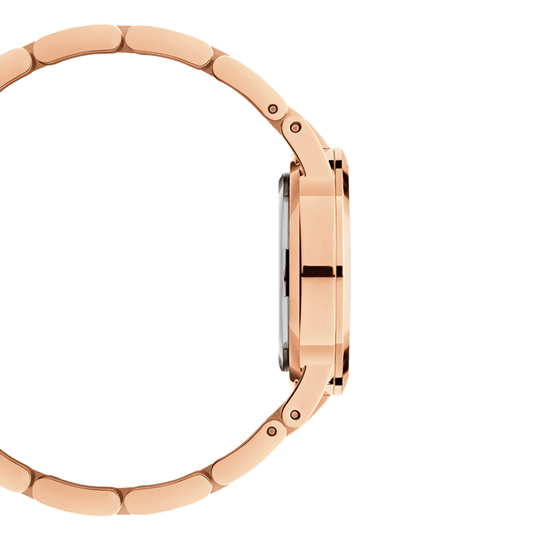  Shop Authentic Daniel Wellington Iconic Link Unitone Rose Gold Dial Rose Gold Steel Strap Watch For Women - DW00100401 - Luxxuri