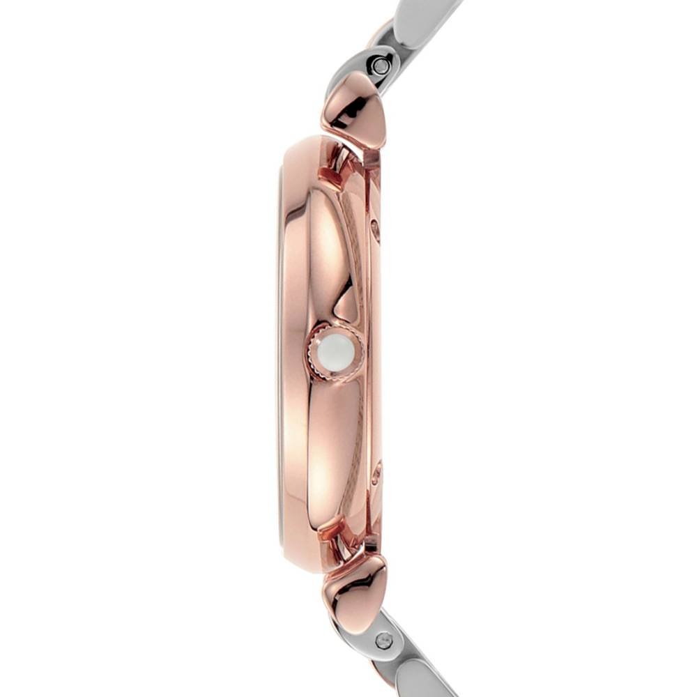  Shop Authentic Emporio Armani Gianni T Bar Quartz White Dial Two Tone Steel Strap Watch For Women - AR80035 - Luxxuri