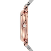  Shop Authentic Emporio Armani Gianni T Bar Quartz White Dial Two Tone Steel Strap Watch For Women - AR80035 - Luxxuri