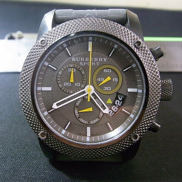  Shop Authentic Burberry Sport Endurance Chronograph Grey Dial Grey Rubber Strap Watch for Men - BU7713 - Luxxuri