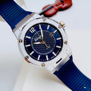  Shop Authentic Salvatore Ferragamo F-80 Blue Dial Blue Rubber Strap Watch For Men - SFHY01122 - Luxxuri