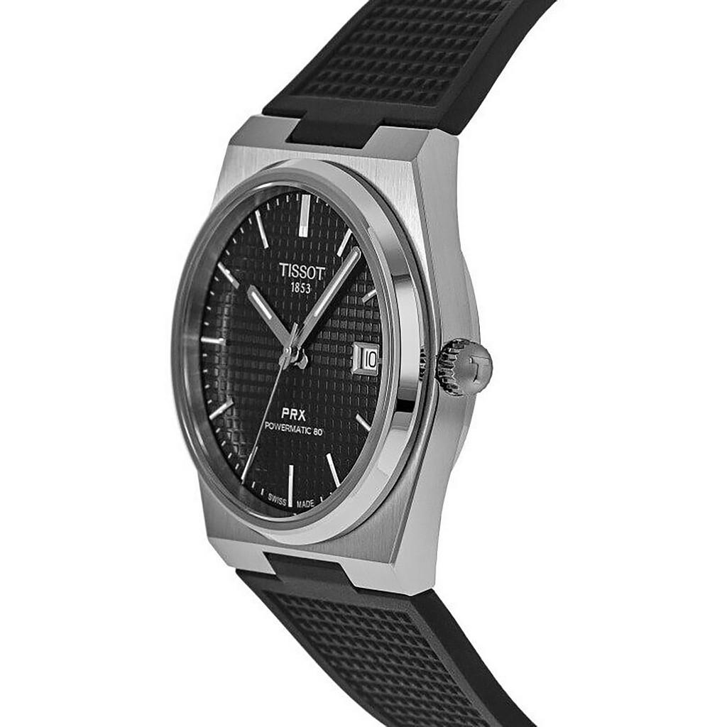  Shop Authentic Tissot PRX Powermatic 80 Black Dial Black Rubber Strap Watch for Men - T137.407.17.051.00 - Luxxuri