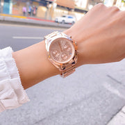  Shop Authentic Michael Kors Bradshaw Chronograph Rose Gold Dial Rose Gold Steel Strap Watch for Women - MK5799 - Luxxuri