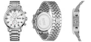  Shop Authentic Hugo Boss Aeroliner Chronograph White Dial Silver Steel Strap Watch For Men - 1512445 - Luxxuri