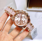  Shop Authentic Michael Kors Bradshaw Rose Gold Dial Two Tone Steel Strap Watch for Women - MK6066 - Luxxuri