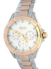 Shop Authentic Hugo Boss Hera Chronograph Silver Dial Two Tone Steel Strap Watch for Women - 1502446 - Luxxuri