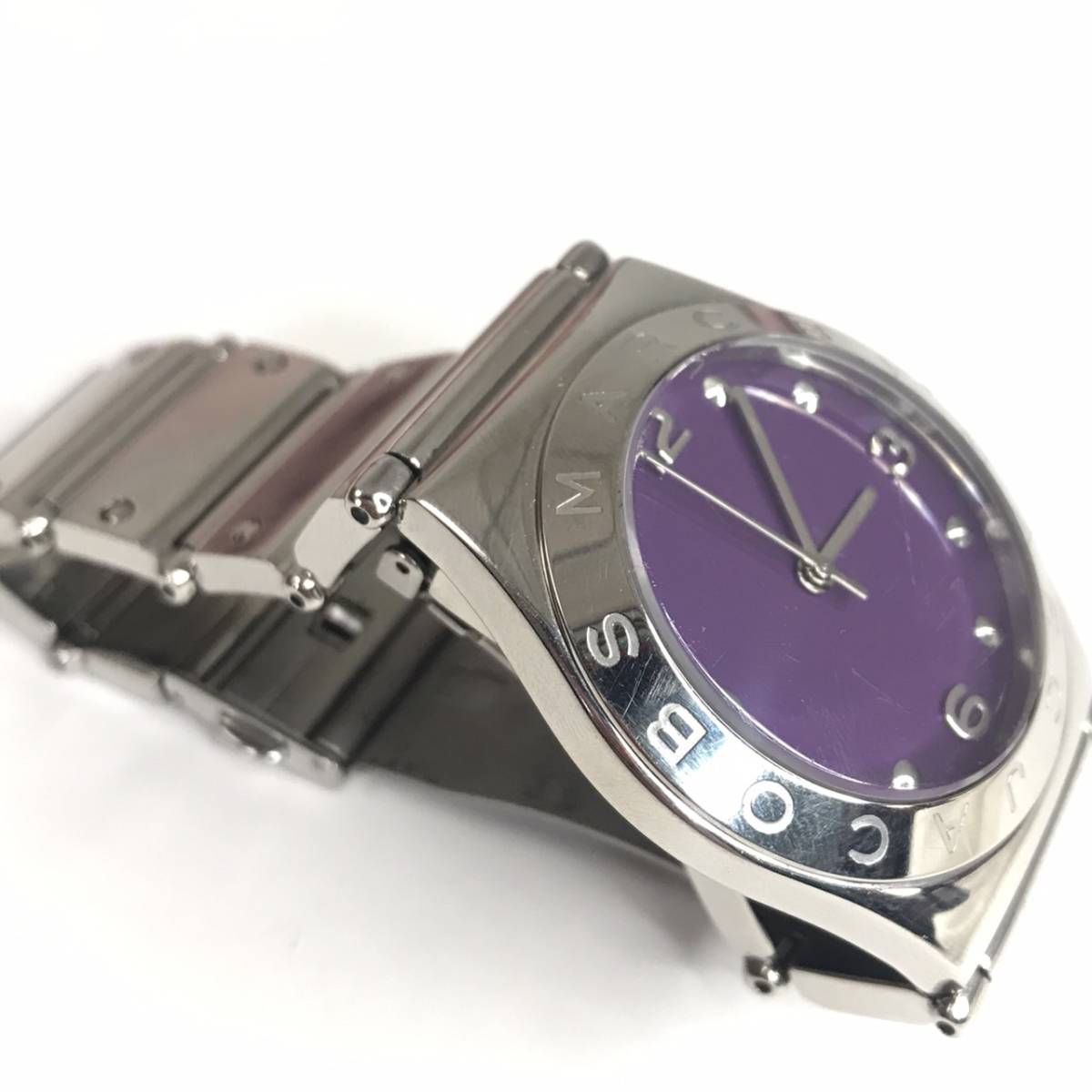  Shop Authentic Marc Jacobs Purple Dial Silver Steel Strap Watch for Women - MBM3032 - Luxxuri