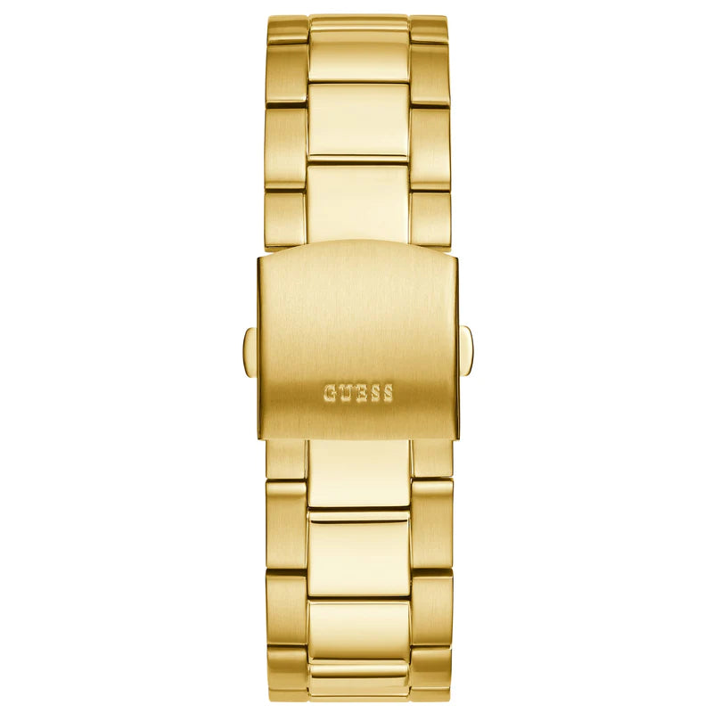  Shop Authentic Guess Trophy Diamonds Black Dial Gold Steel Strap Watch for Men - GW0390G2 - Luxxuri