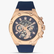  Shop Authentic Guess Third Gear Analog Blue Dial Blue Rubber Strap Watch for Men - GW0334G3 - Luxxuri