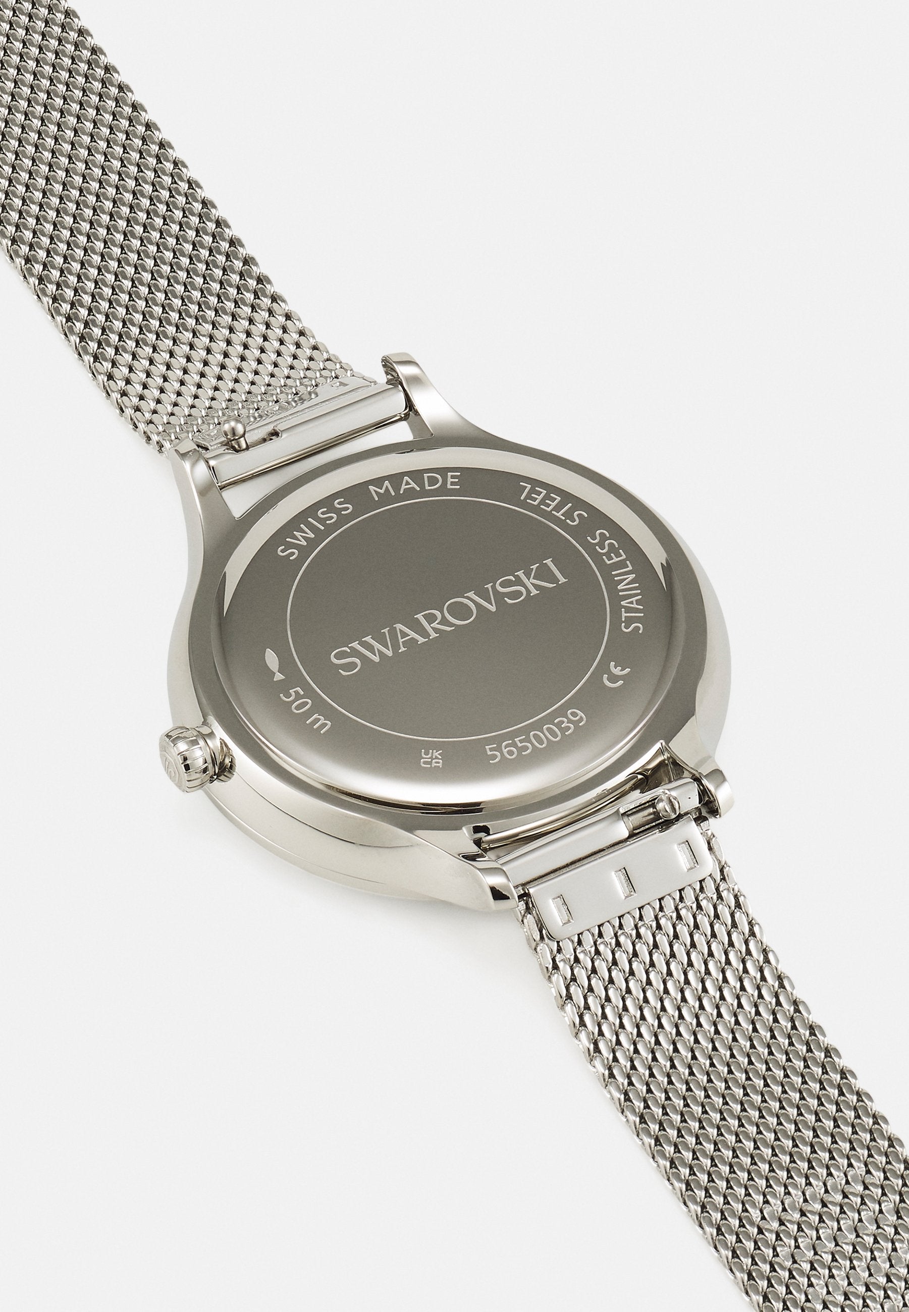  Shop Authentic Swarovski Octea Nova Silver Dial Silver Mesh Strap Watch for Women - 5650039 - Luxxuri