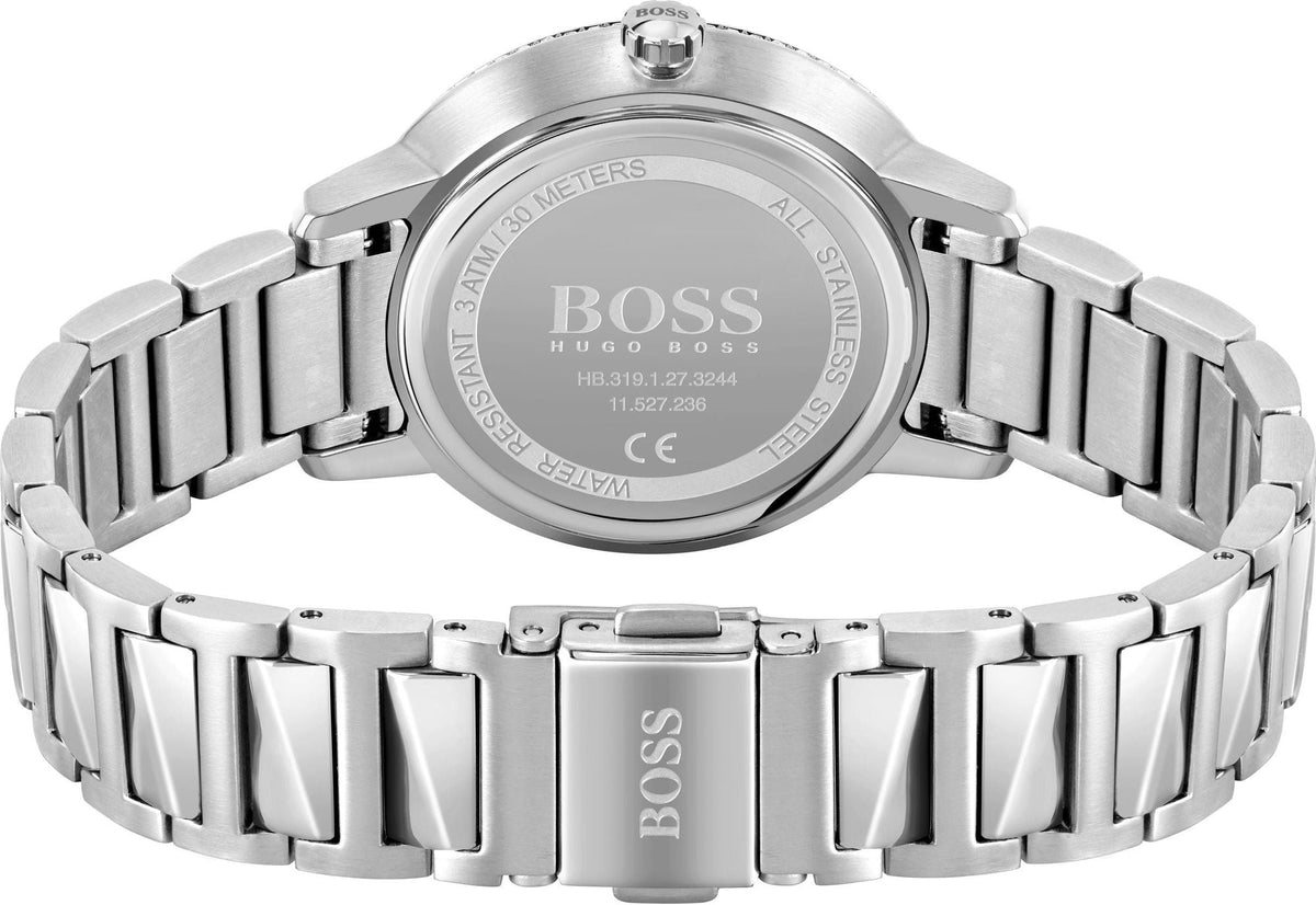  Shop Authentic Hugo Boss Signature Silver Dial Silver Steel Strap Watch for Women - 1502539 - Luxxuri