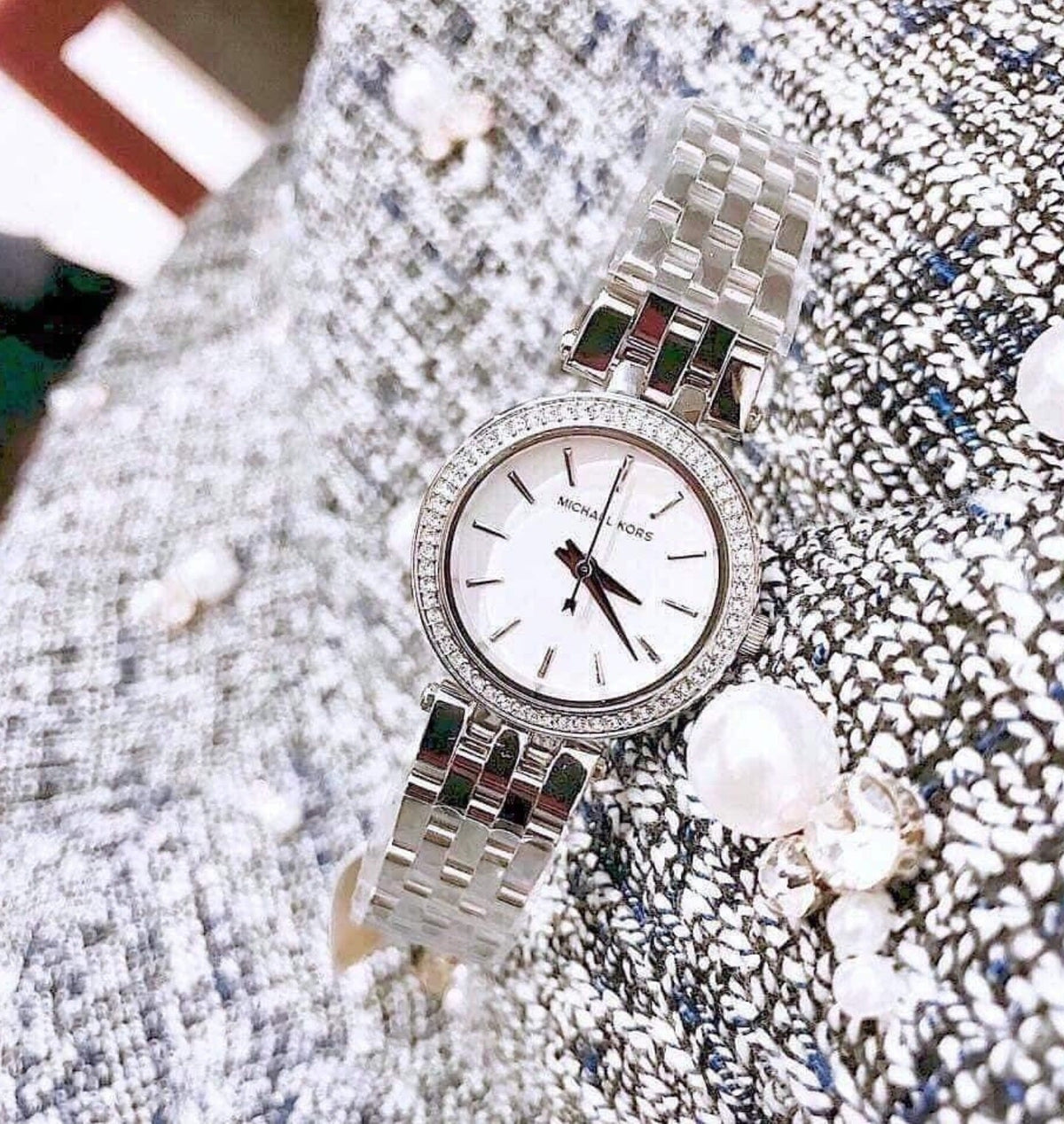  Shop Authentic Michael Kors Darci Silver Dial Silver Steel Strap Watch for Women - MK3294 - Luxxuri