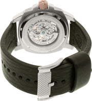  Shop Authentic Fossil Modern Machine Automatic Skeleton Dial Black Leather Strap Watch for Men - ME3082 - Luxxuri